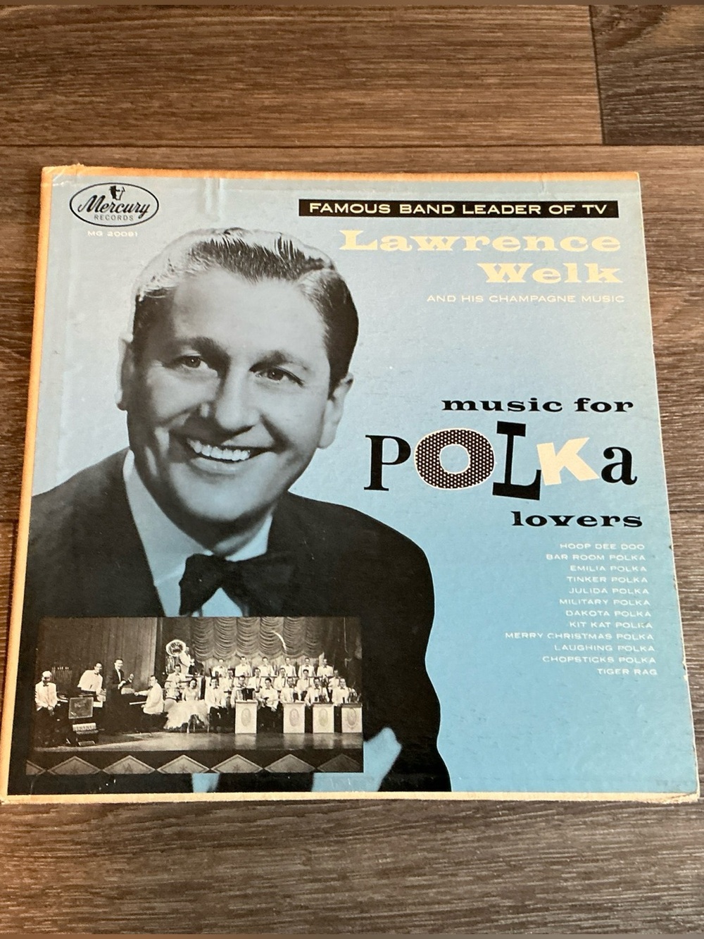 Lawrence Welk Music for Polka Lovers Vtg Album MERCURY 12" LP 33 RPM Album Cover